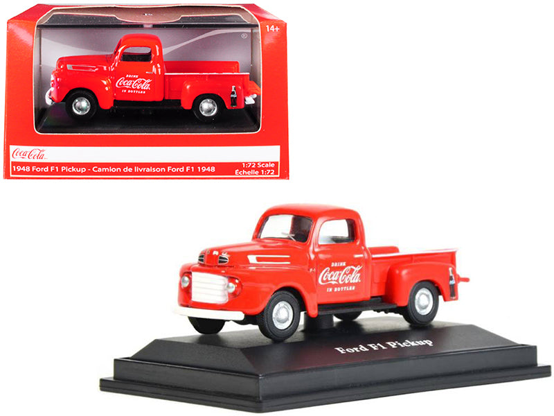 1948 Ford F1  Red Diecast Model Pickup Truck Coca-Cola