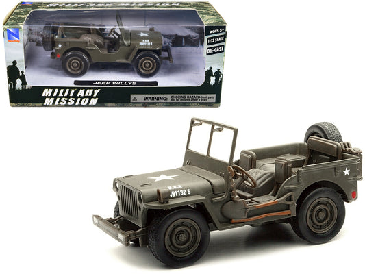 Jeep Willys U.S Green Diecast Model Car 