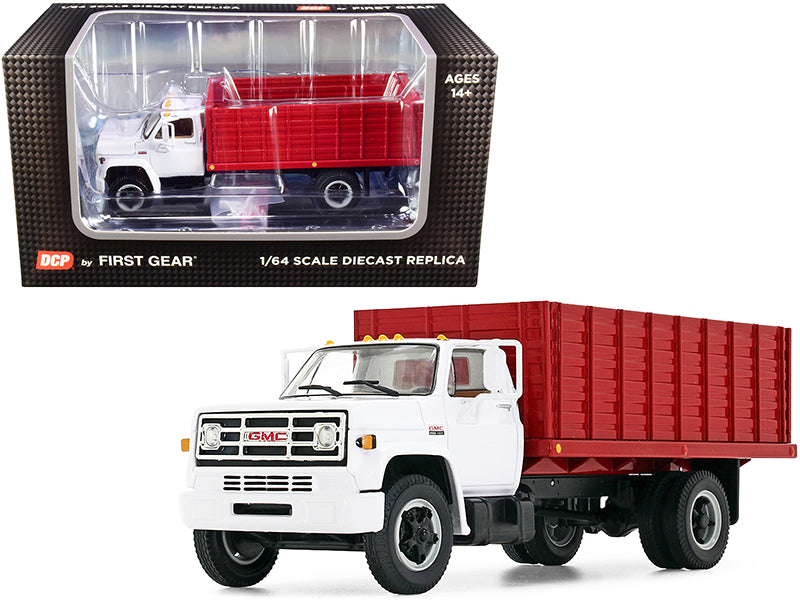 GMC 6500 Grain  White Diecast Model Grain Truck 