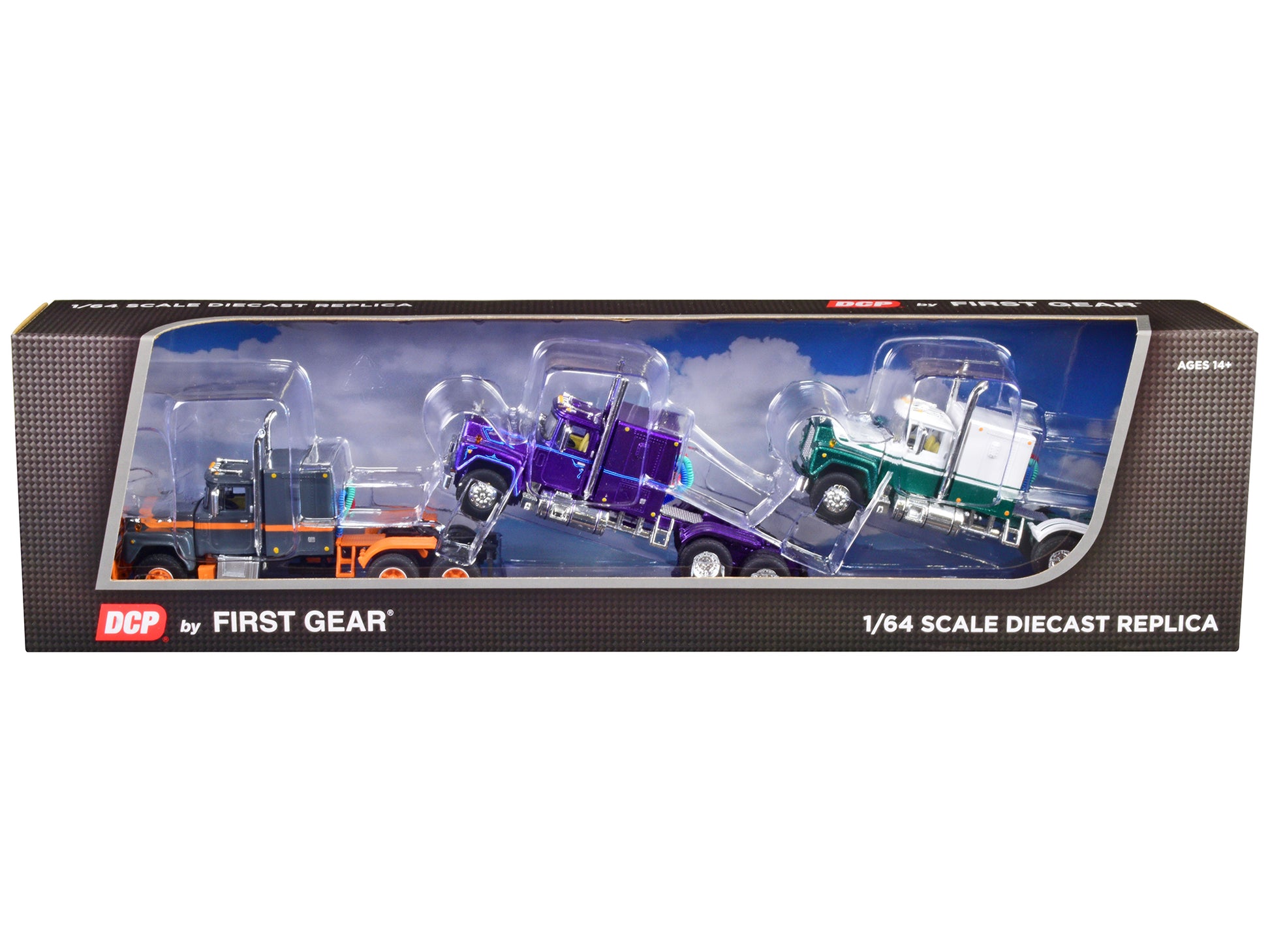 Mack R Sleeper 3 piece set of  Diecast Model Truck Tractor 