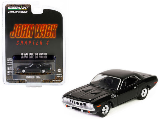 Plymouth Barracuda  John Black Diecast Model Car John Wick