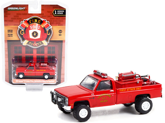 1986 Chevrolet C20 Custom Red Diecast Model Pickup Truck 