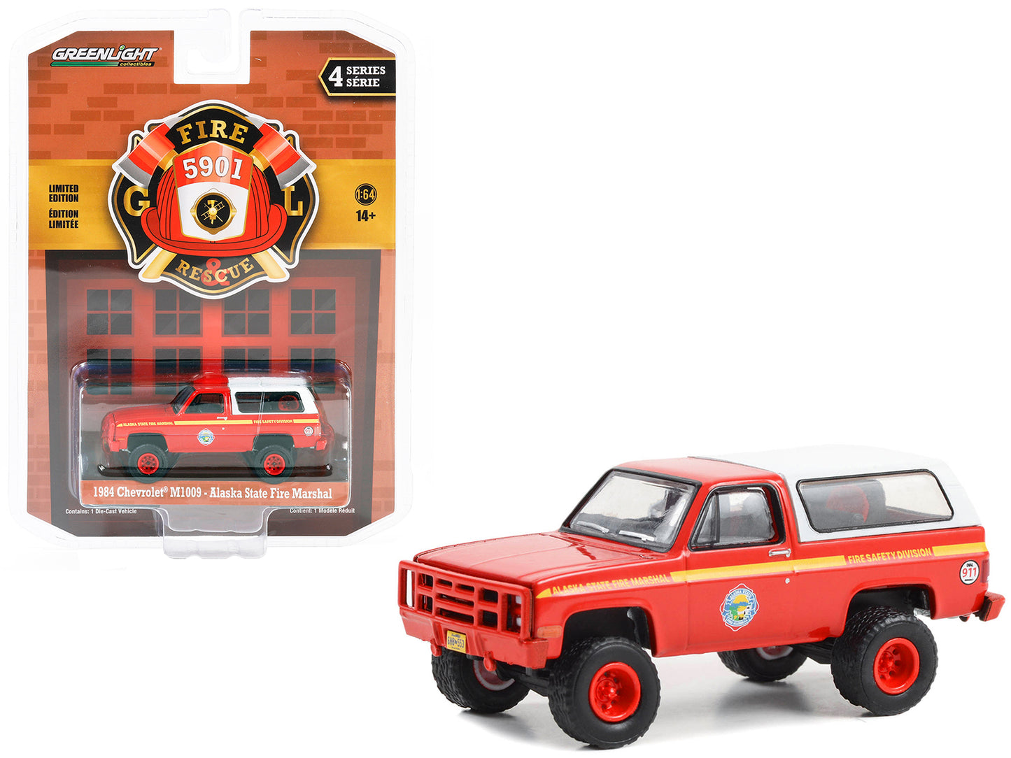 1984 Chevrolet M1009  Red Diecast Model Car 