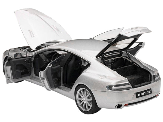 Aston Martin Rapide  Silver Diecast Model Car 