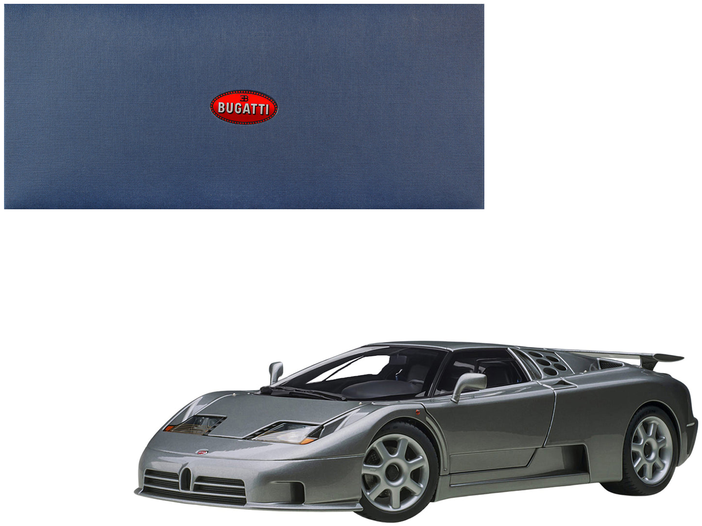 Bugatti EB110 SS Super Silver  Model Race Car 