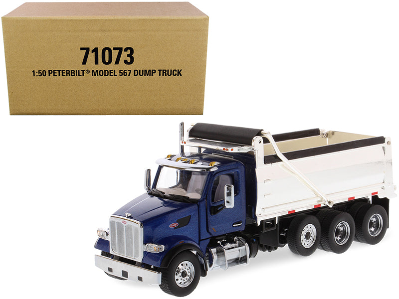 Peterbilt 567 Dump  Blue Diecast Model Dump Truck 