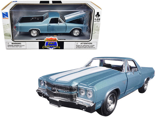 1970 Chevrolet El Camino Blue Diecast Model Car 