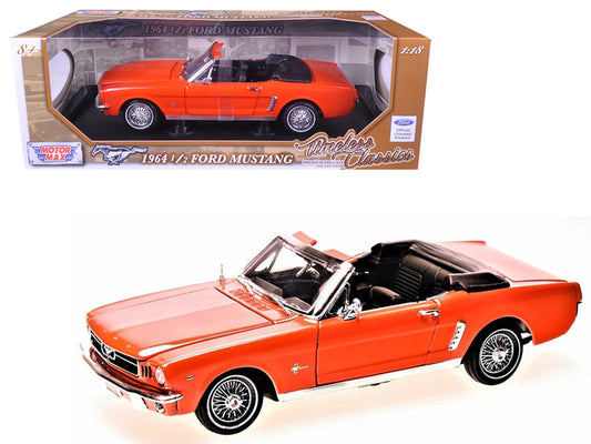 1965 1/2 Ford Mustang Orange Diecast Model Car 