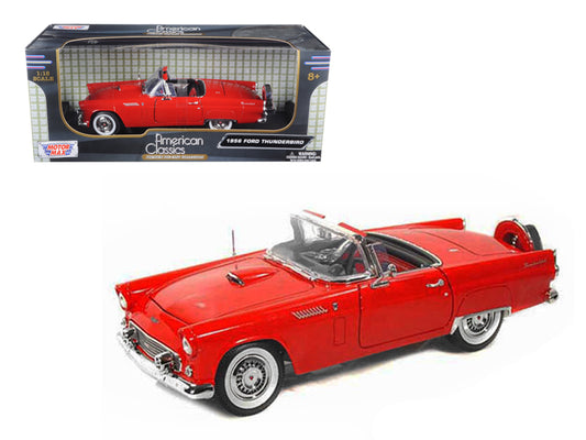 1956 Ford Thunderbird  Red Diecast Model Car 