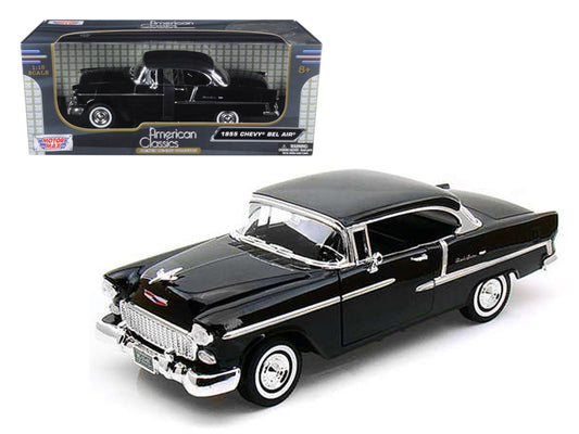 1955 Chevrolet Bel Air Black Diecast Model Car 