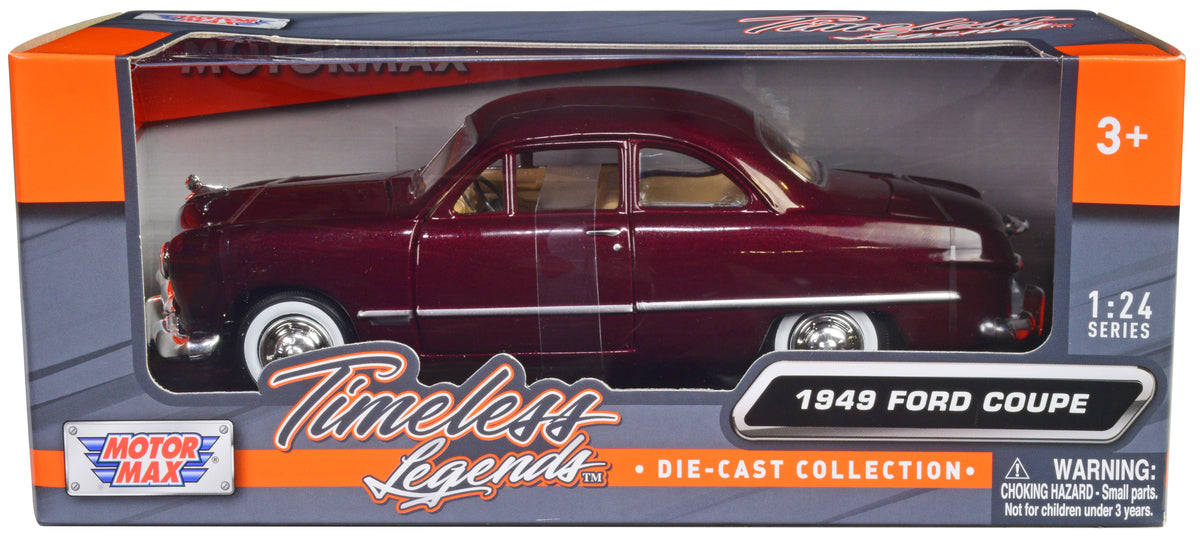 1949 Ford Coupe  Red Diecast Model Car 
