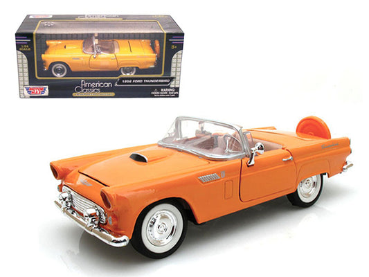 1956 Ford Thunderbird  Orange Diecast Model Car 