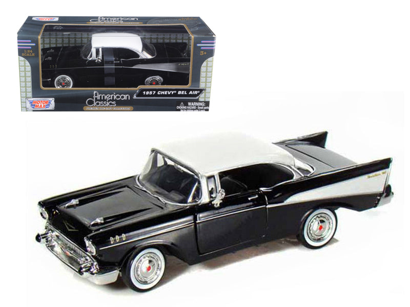 1957 Chevrolet Bel Air Black Diecast Model Car 