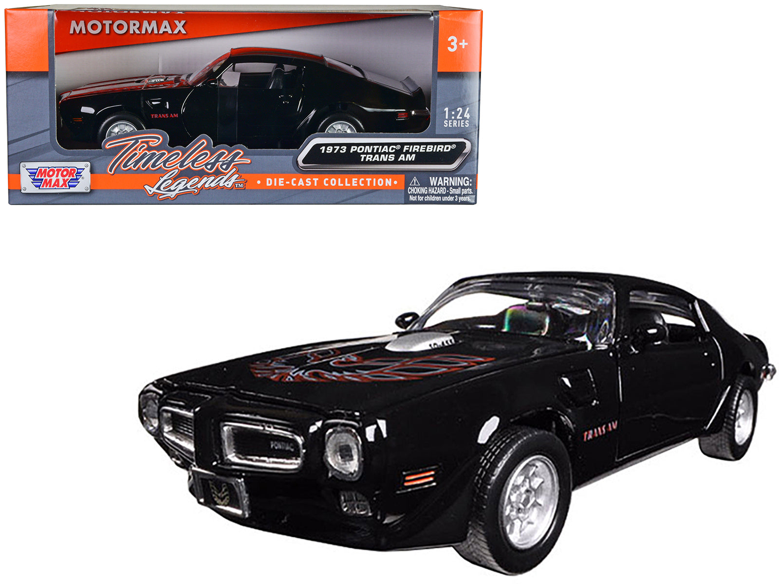 1973 Pontiac Firebird Trans Black Diecast Model Car 