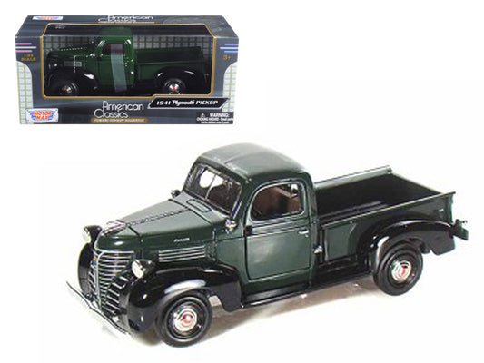 1941 Plymouth   Green Diecast Model Pickup Truck 