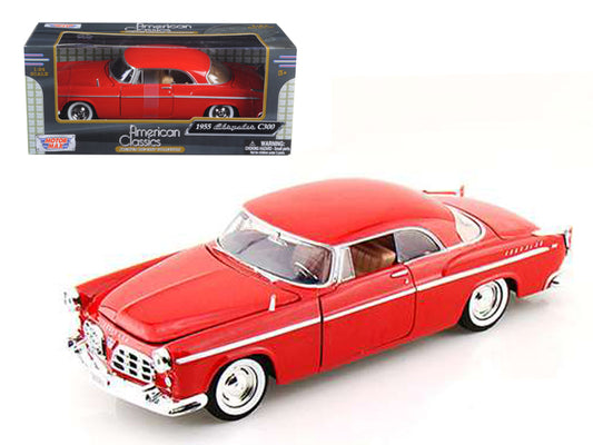 1955 Chrysler C300  Red Diecast Model Car 