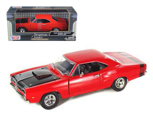 1969 Dodge Coronet Super Red Diecast Model Car 