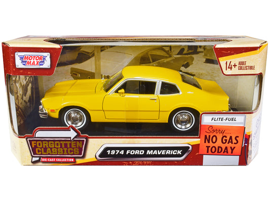 1974 Ford Maverick  Yellow Diecast Model Car 