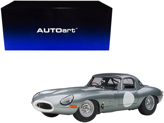 Jaguar Lightweight E Type Silver  Model Car 