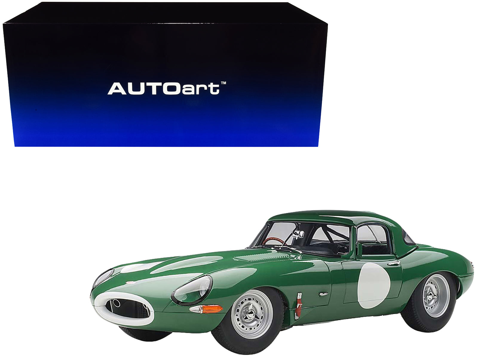 Jaguar Lightweight E Type Green  Model Car 