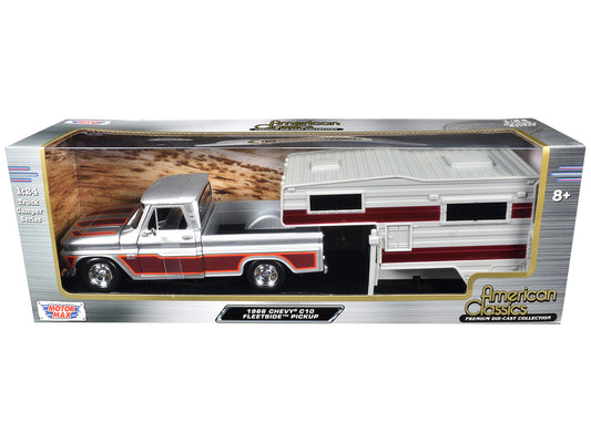 1966 Chevrolet C10 Silver Diecast Model Pickup Truck