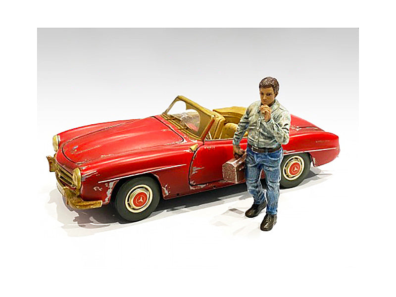 Chain Smoker Larry   Model Auto Mechanic Figure Automotive Repair