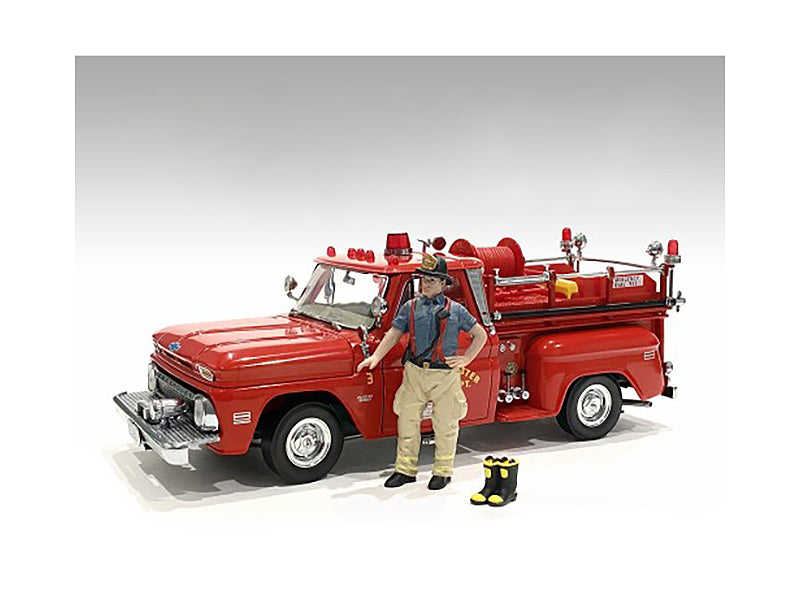 Set of   Model Firefighter Figure First Responders