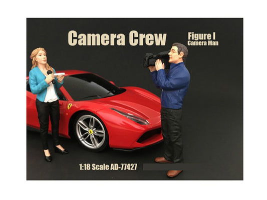 Camera Man Figurine I   Model Camera Crew Figure 