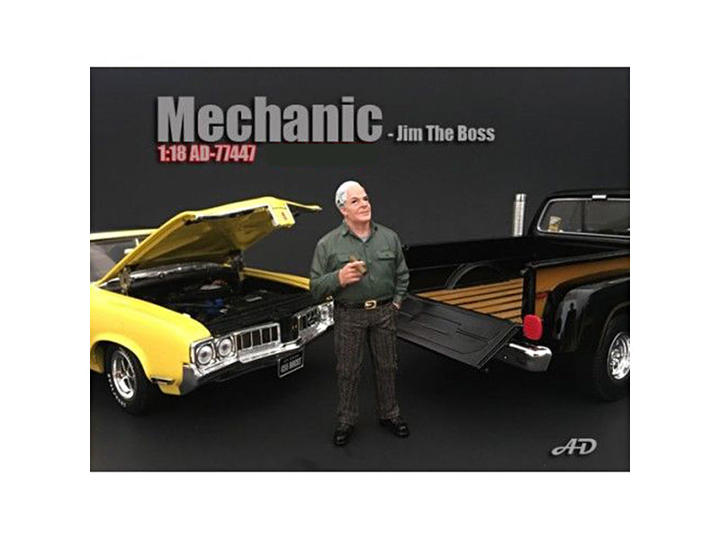 Jim The Boss   Model Auto Mechanic Figure Automotive Repair