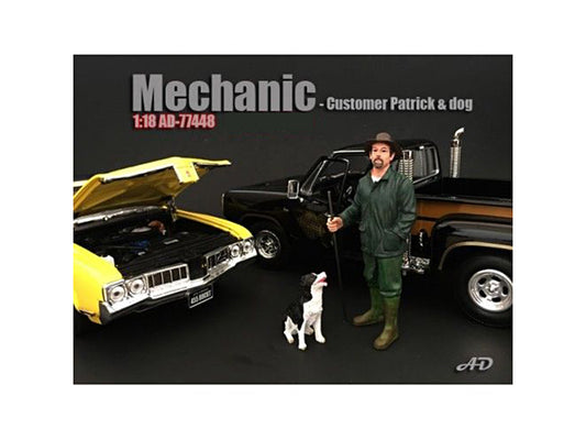 Customer Patrick   Model Man & Dog Figures 