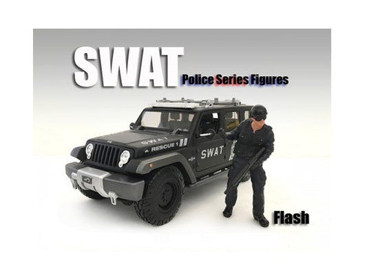 Swat Team Flash   Model Police Officer Figure Law Enforcement