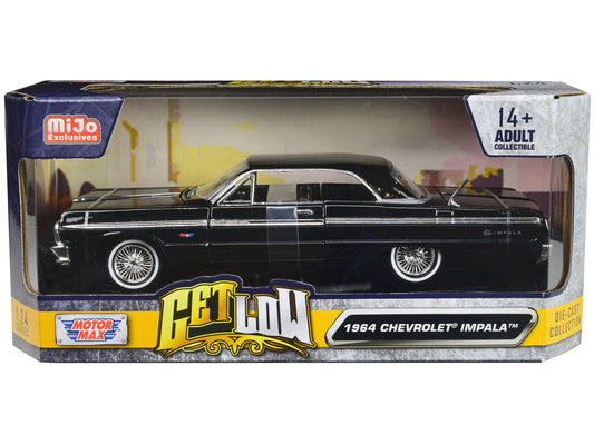 1964 Chevrolet Impala Lowrider Black Diecast Model Car Lowriders