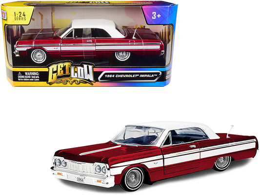 1964 Chevrolet Impala Lowrider Red Diecast Model Car Lowriders