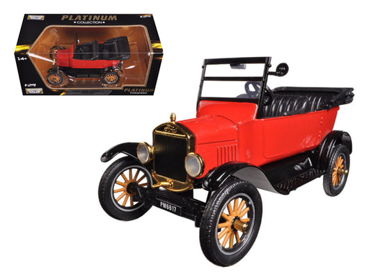 Brand new 1/24 scale diecast car model of 1925 Ford Model T Touring Red die cast model car by Motormax.
Brand new box.
Real rubber tires.
