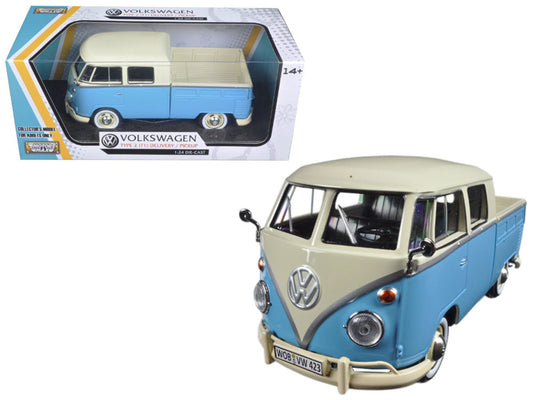 Volkswagen Type 2 T1 Blue Diecast Model Pickup Truck 