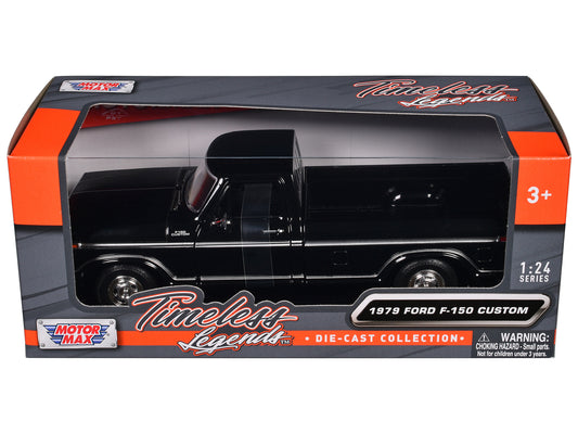 1979 Ford F-150 1:24 Scale Black Diecast Model Pickup Truck