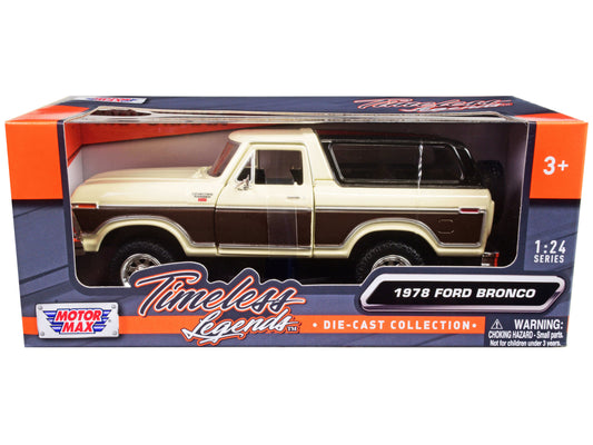 1978 Ford Bronco Ranger Cream Diecast Model Car 