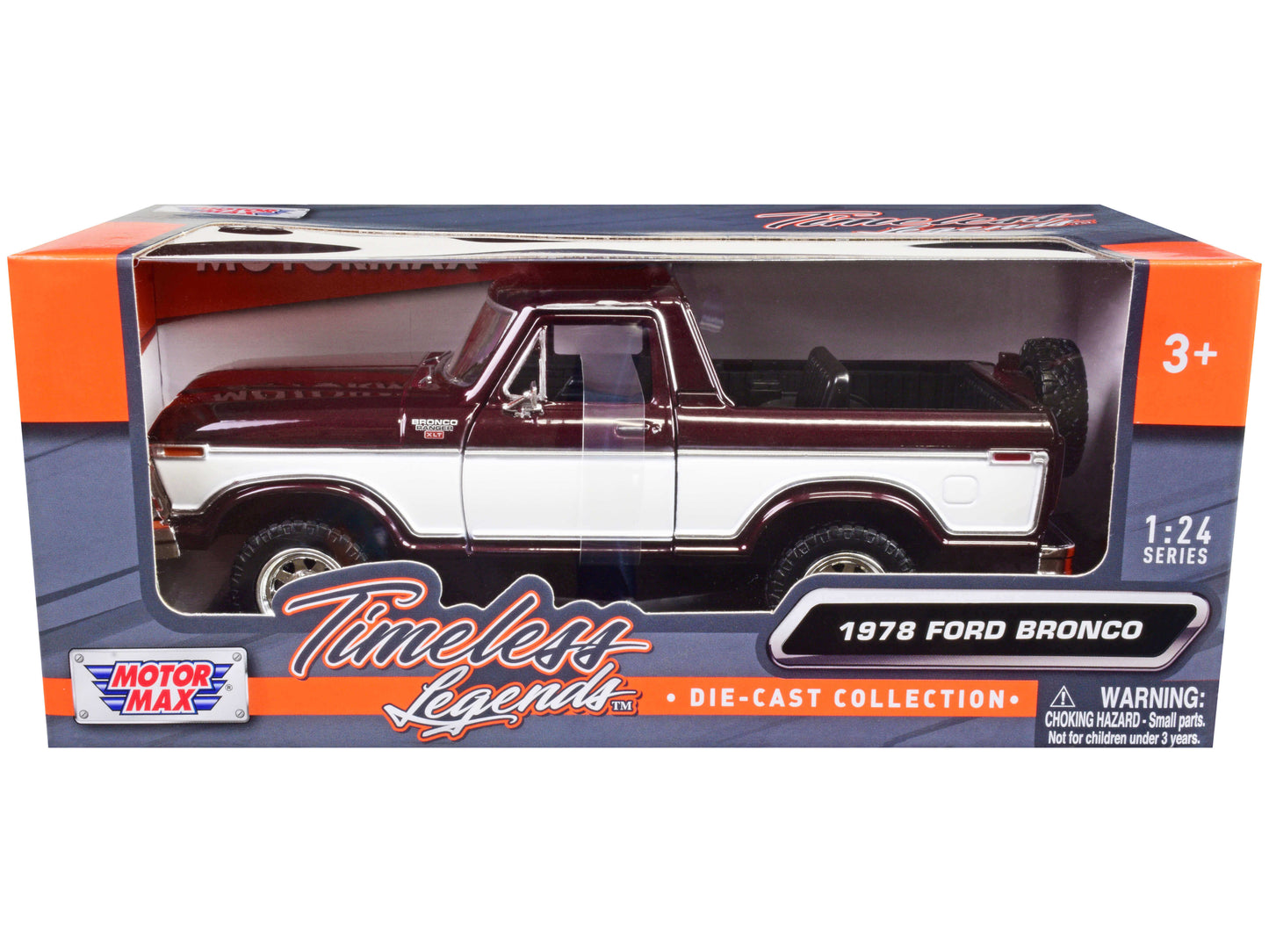 1978 Ford Bronco Ranger Red Diecast Model Car 