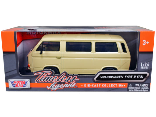 Volkswagen Type 2 T3 Beige Diecast Model Van 