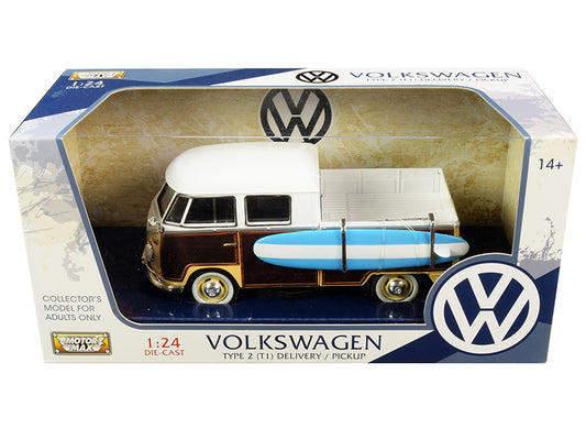 Volkswagen Type 2 T1 Yellow Diecast Model Pickup Truck 