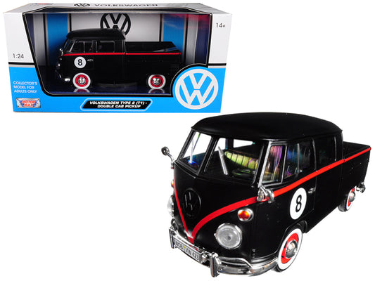 Volkswagen Type 2 T1 Black Diecast Model Pickup Truck 