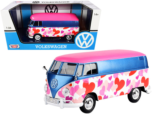 Volkswagen Type 2 T1 Pink Diecast Model Van 