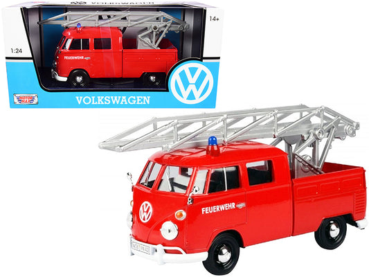 Volkswagen Type 2 T1 Red Diecast Model Fire Engine Fire & Rescue