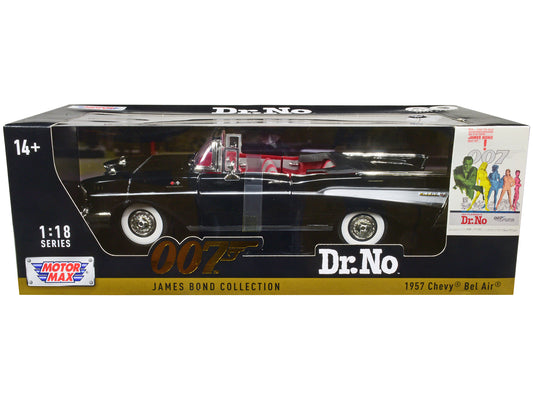 1957 Chevrolet Bel Air Black Diecast Model Car James Bond 007