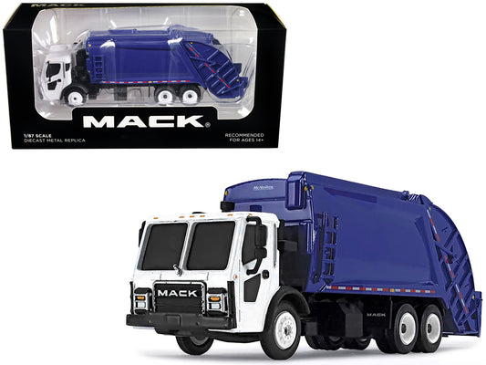 Mack LR w McNeilus Blue Diecast Model Tractor Trailer 