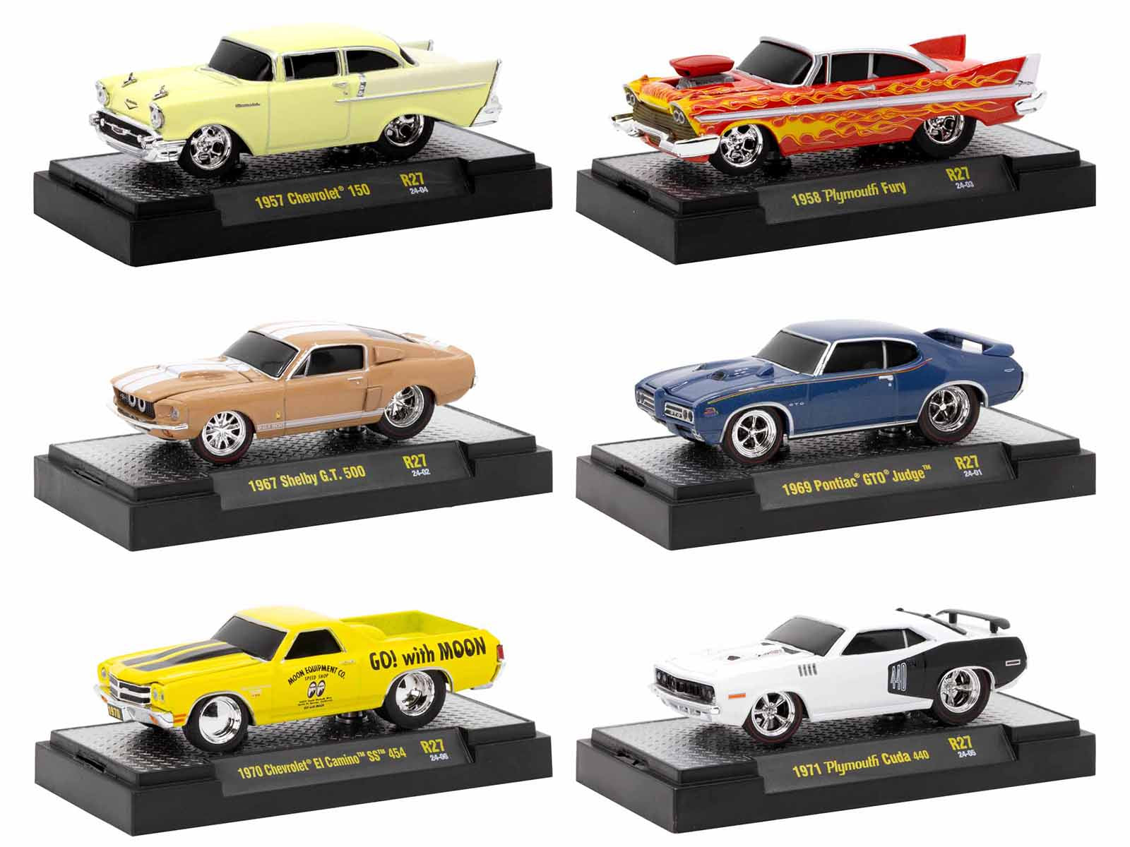 Brand new 1/64 scale diecast car models of "Ground Pounders" 6 Cars Set Release 27 IN DISPLAY CASES Limited Edition die 