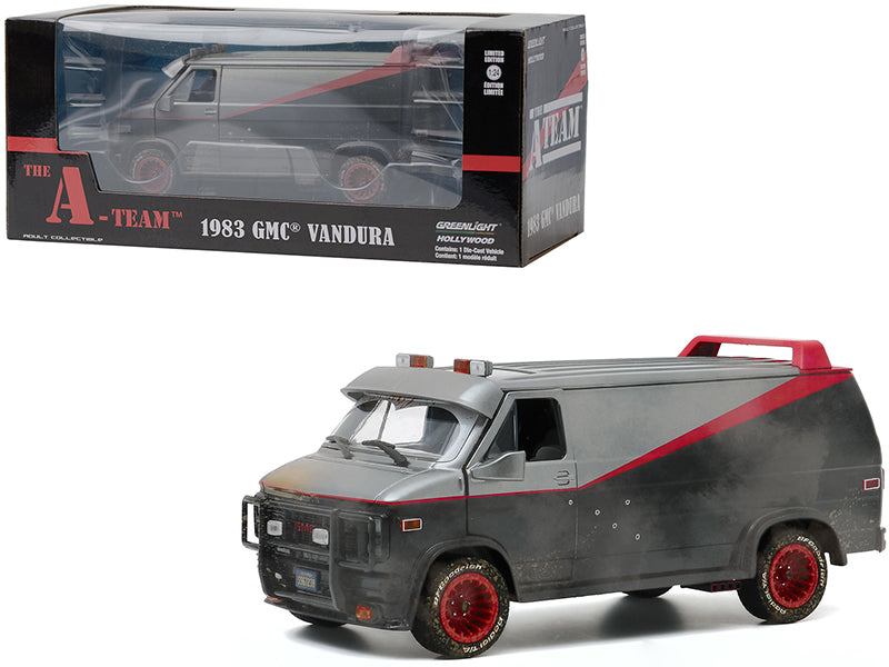 1983 GMCdura Black Diecast Model Van The A-Team