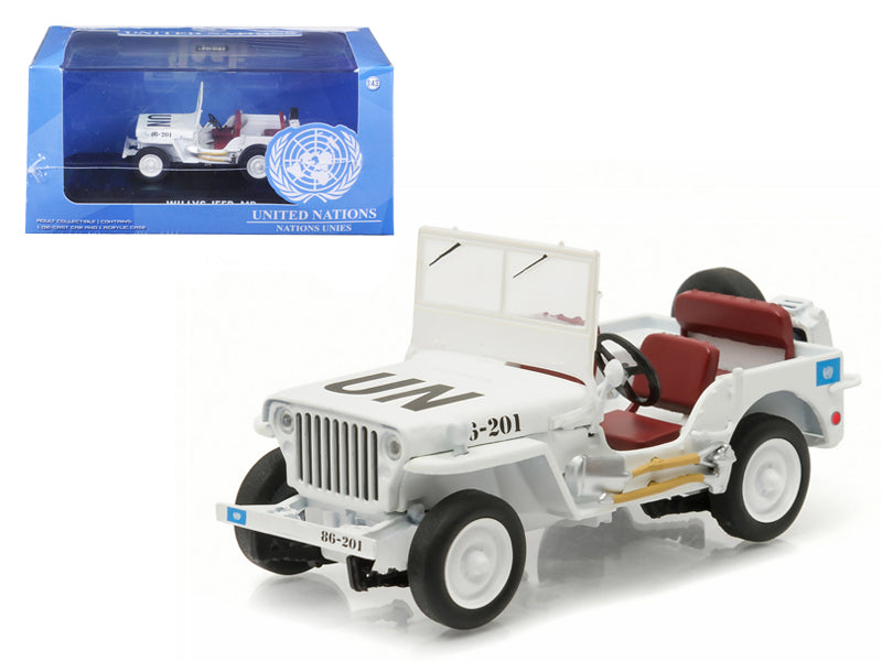 1944 Jeep Willys UN White Diecast Model Car 