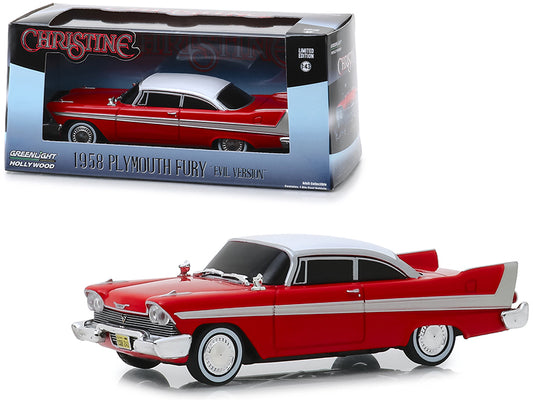 Brand new 1/43 scale diecast car model of 1958 Plymouth Fury Red (Evil Version with Blacked Out Windows) "Christine" (19