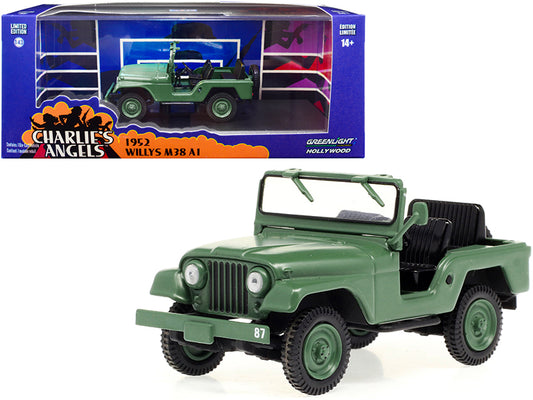 Brand new 1/43 scale diecast car model of 1952 Willys M38 A1 Matt Green "Charlie's Angels" (1976-1981) TV Series die cas